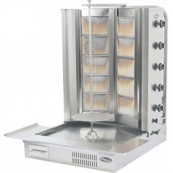 Gyrossütő 4+4 égős alsó motoros